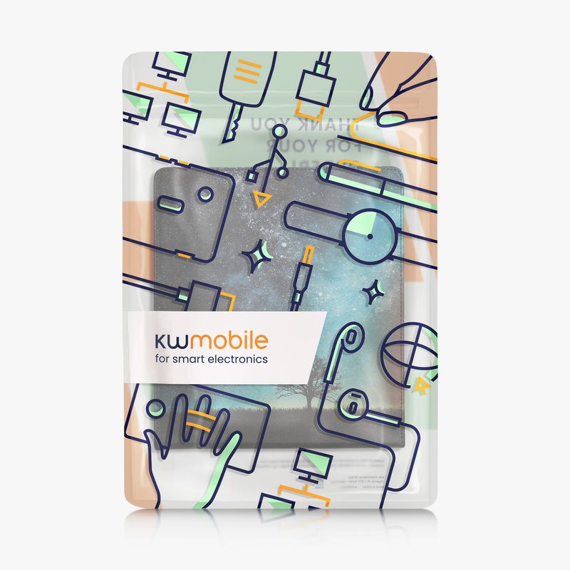 Laptop, Telefoane si Tablete - Ebook reader si accesorii - Accesorii eBook Reader - Husa pentru eBook Reader Kwmobile pentru Amazon Kindle Scribe (2022, 2024), functie stand, piele ecologica, multicolor - Infinity.ro