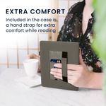 Laptop, Telefoane si Tablete - Ebook reader si accesorii - Accesorii eBook Reader - Husa pentru eBook Reader Kwmobile pentru Amazon Kindle Scribe (2022, 2024), buzunar card, piele ecologica, gri - Infinity.ro