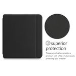 Laptop, Telefoane si Tablete - Ebook reader si accesorii - Accesorii eBook Reader - Husa pentru eBook Reader Kalibri pentru Tolino Vision 6, inchidere magnetica, piele naturala, negru - Infinity.ro