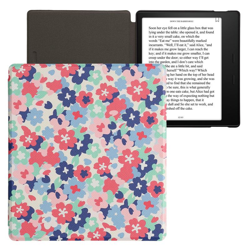 Laptop, Telefoane si Tablete - Ebook reader si accesorii - Accesorii eBook Reader - Husa pentru eBook Reader Kwmobile pentru Amazon Kindle Oasis 3 (2019), inchidere magnetica, piele ecologica, multicolor - Infinity.ro