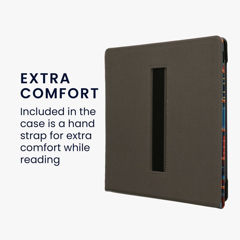 Laptop, Telefoane si Tablete - Ebook reader si accesorii - Accesorii eBook Reader - Husa pentru eBook Reader Kwmobile pentru Amazon Kindle Scribe (2024), functie stand, piele ecologica, multicolor - Infinity.ro