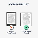 Laptop, Telefoane si Tablete - Ebook reader si accesorii - Accesorii eBook Reader - Husa pentru eBook Reader Kwmobile pentru Amazon Kindle Scribe (2024), functie stand, piele ecologica, multicolor - Infinity.ro