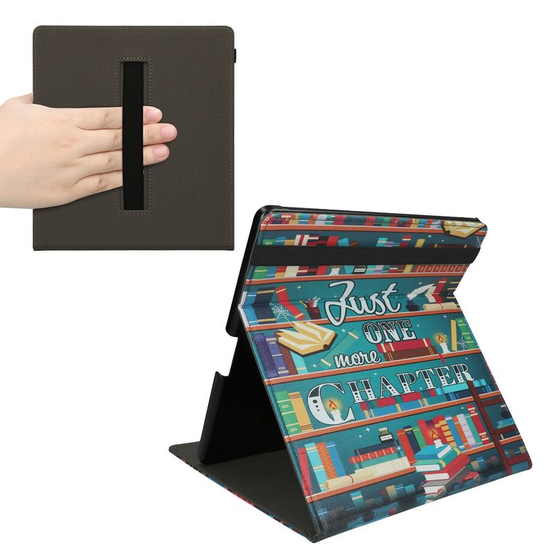 Laptop, Telefoane si Tablete - Ebook reader si accesorii - Accesorii eBook Reader - Husa pentru eBook Reader Kwmobile pentru Amazon Kindle Scribe (2024), functie stand, piele ecologica, multicolor - Infinity.ro
