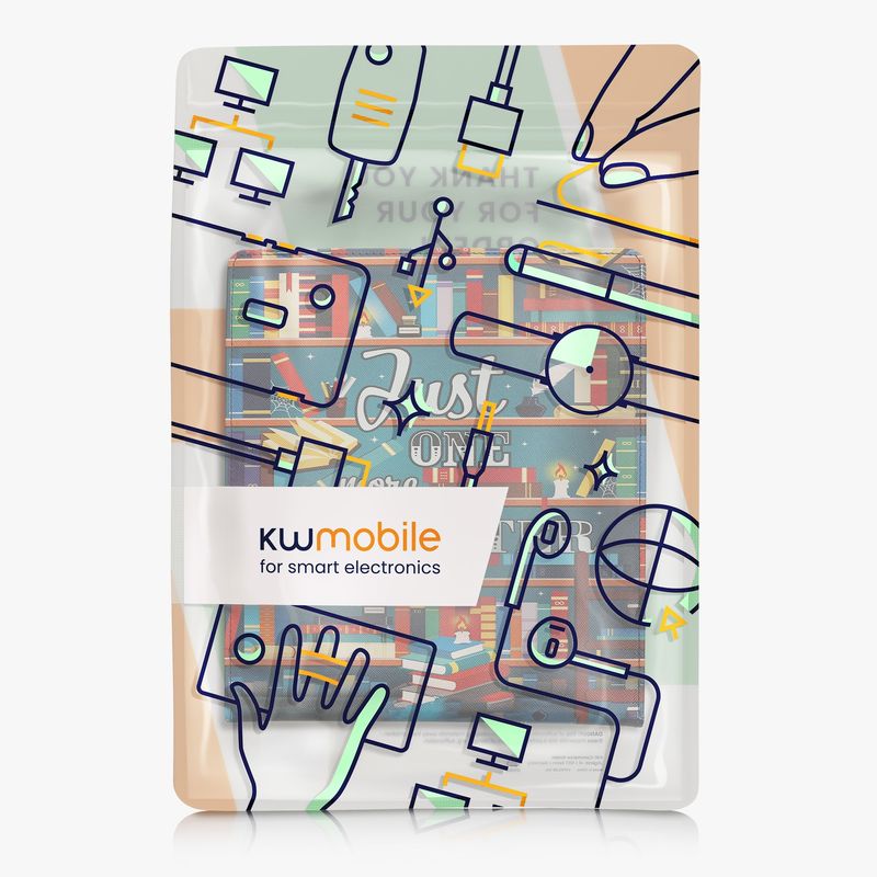 Laptop, Telefoane si Tablete - Ebook reader si accesorii - Accesorii eBook Reader - Husa pentru eBook Reader Kwmobile pentru Amazon Kindle Scribe (2024), functie stand, piele ecologica, multicolor - Infinity.ro