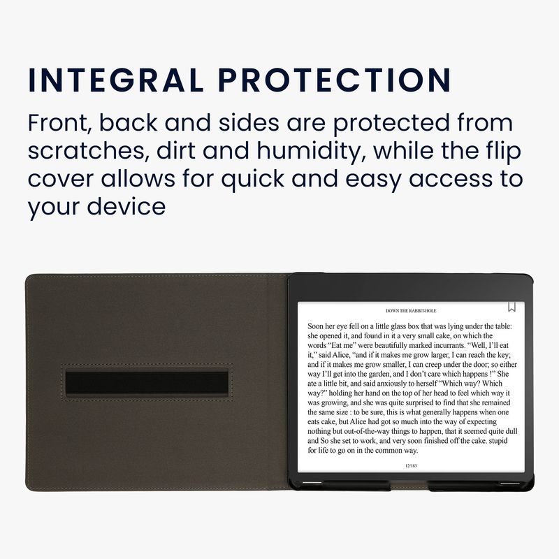 Laptop, Telefoane si Tablete - Ebook reader si accesorii - Accesorii eBook Reader - Husa pentru eBook Reader Kwmobile pentru Amazon Kindle Scribe (2024), functie stand, piele ecologica, multicolor - Infinity.ro