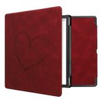 Laptop, Telefoane si Tablete - Ebook reader si accesorii - Accesorii eBook Reader - Husa pentru eBook Reader Kwmobile pentru Amazon Kindle Scribe (2022, 2024), functie Sleep/Wake, piele ecologica, rosu - Infinity.ro