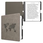 Laptop, Telefoane si Tablete - Ebook reader si accesorii - Accesorii eBook Reader - Husa pentru eBook Reader Kwmobile pentru Amazon Kindle Scribe (2024), functie Sleep/Wake, piele ecologica, gri - Infinity.ro