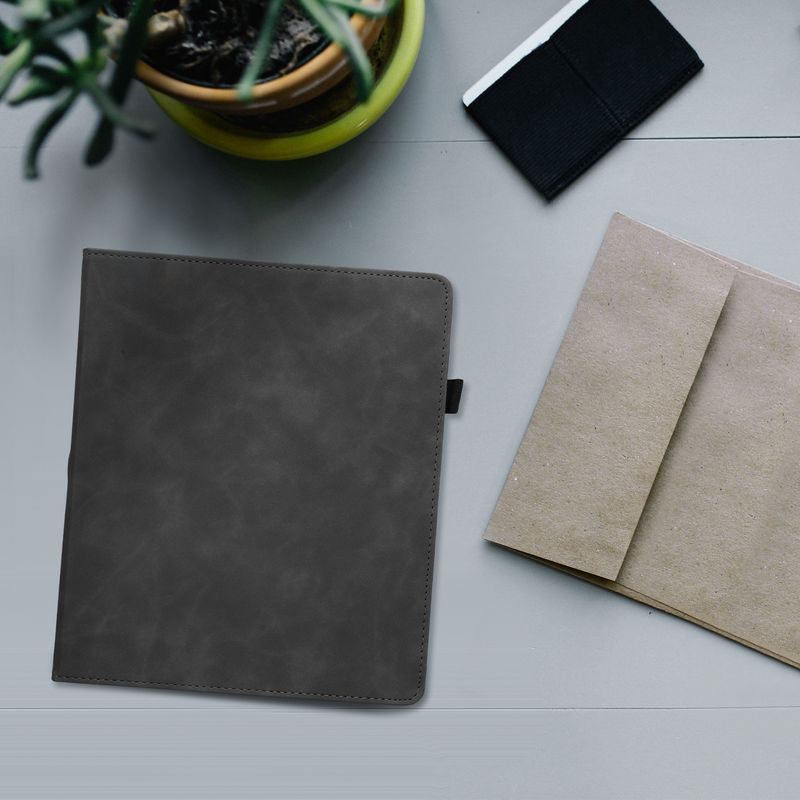 Laptop, Telefoane si Tablete - Ebook reader si accesorii - Accesorii eBook Reader - Husa pentru eBook Reader Kwmobile pentru Amazon Kindle Scribe (2022, 2024), inchidere magnetica, piele ecologica, gri - Infinity.ro