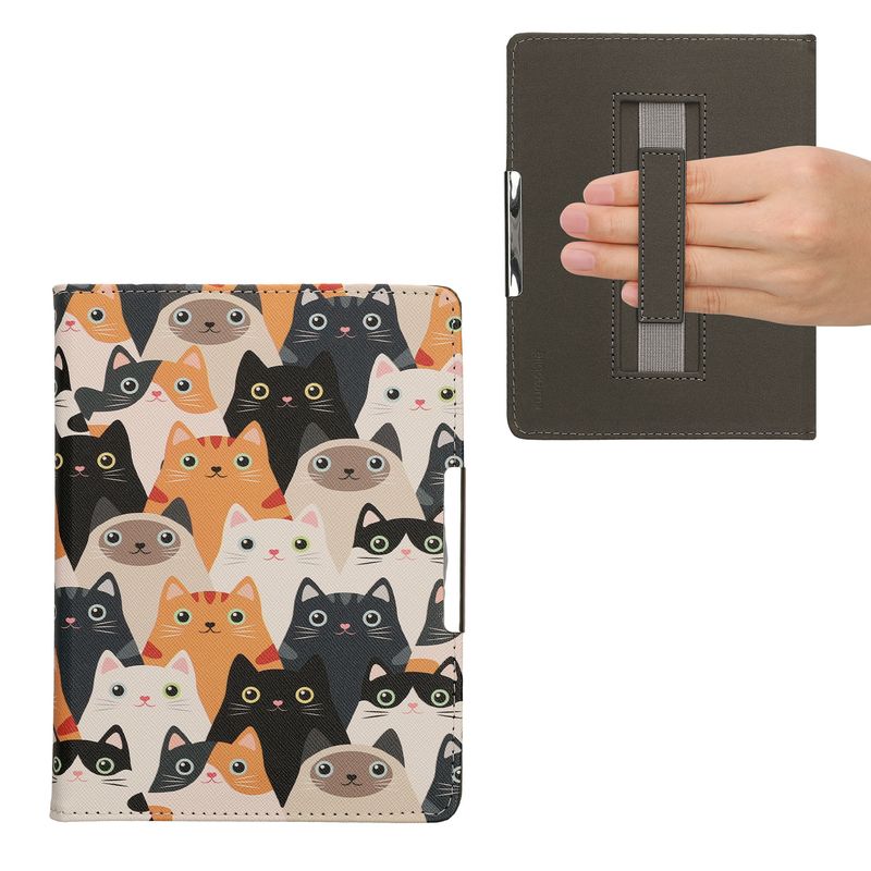 Laptop, Telefoane si Tablete - Ebook reader si accesorii - Accesorii eBook Reader - Husa pentru eBook Reader Kwmobile pentru Kobo Aura H2O Edition 2, functie Sleep/Wake, piele ecologica, multicolor - Infinity.ro