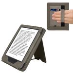 Laptop, Telefoane si Tablete - Ebook reader si accesorii - Accesorii eBook Reader - Husa pentru eBook Reader Kwmobile pentru Kobo Clara BW, Clara Colour, buzunar card, piele ecologica, gri - Infinity.ro