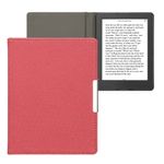 Laptop, Telefoane si Tablete - Ebook reader si accesorii - Accesorii eBook Reader - Husa pentru eBook Reader Kwmobile pentru Kobo Aura H2O Edition 2, inchidere magnetica, textil, rosu - Infinity.ro