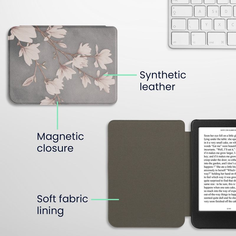Laptop, Telefoane si Tablete - Ebook reader si accesorii - Accesorii eBook Reader - Husa pentru eBook Reader Kwmobile pentru Kobo Clara BW, Clara Colour, functie Sleep/Wake, piele ecologica, multicolor - Infinity.ro