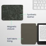 Laptop, Telefoane si Tablete - Ebook reader si accesorii - Accesorii eBook Reader - Husa pentru eBook Reader Kwmobile pentru Kobo Clara BW, Clara Colour, functie Sleep/Wake, piele ecologica, verde - Infinity.ro