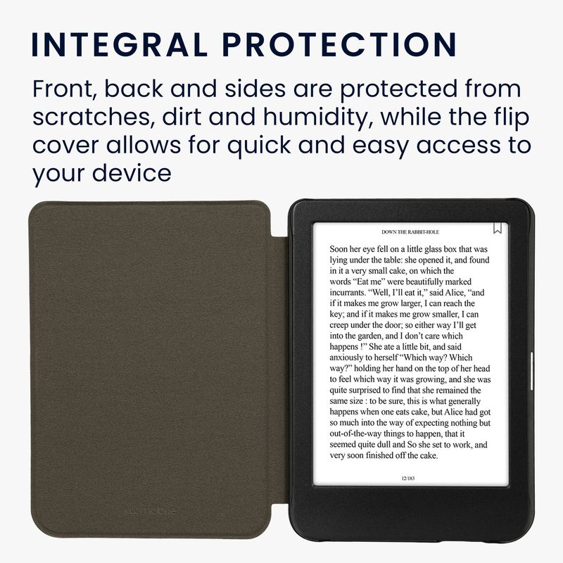 Laptop, Telefoane si Tablete - Ebook reader si accesorii - Accesorii eBook Reader - Husa pentru eBook Reader Kwmobile pentru Kobo Clara BW, Clara Colour, inchidere magnetica, nailon, mov - Infinity.ro