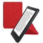 Laptop, Telefoane si Tablete - Ebook reader si accesorii - Accesorii eBook Reader - Husa pentru eBook Reader Kwmobile pentru Kobo Clara BW, Clara Colour, inchidere magnetica, piele ecologica, rosu - Infinity.ro
