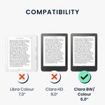 Laptop, Telefoane si Tablete - Ebook reader si accesorii - Accesorii eBook Reader - Husa pentru eBook Reader Kwmobile pentru Kobo Clara BW, Clara Colour, functie stand, piele ecologica, multicolor - Infinity.ro