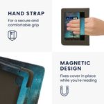 Laptop, Telefoane si Tablete - Ebook reader si accesorii - Accesorii eBook Reader - Husa pentru eBook Reader Kwmobile pentru Kobo Clara BW, Clara Colour, functie stand, piele ecologica, multicolor - Infinity.ro