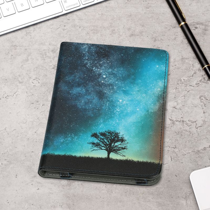 Laptop, Telefoane si Tablete - Ebook reader si accesorii - Accesorii eBook Reader - Husa pentru eBook Reader Kwmobile pentru Kobo Clara BW, Clara Colour, functie stand, piele ecologica, multicolor - Infinity.ro