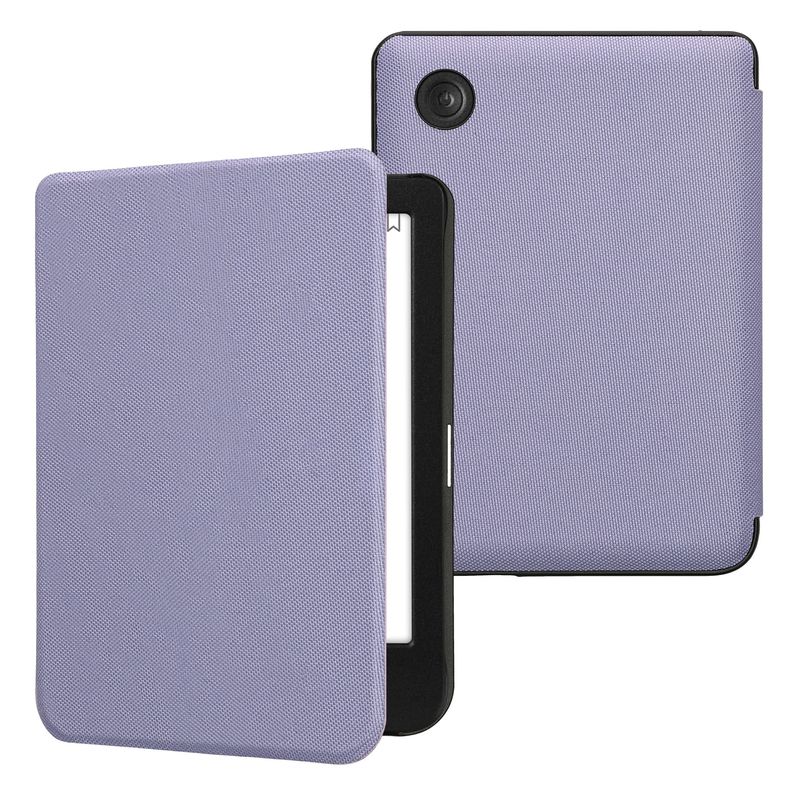 Laptop, Telefoane si Tablete - Ebook reader si accesorii - Accesorii eBook Reader - Husa pentru eBook Reader Kwmobile pentru Kobo Clara BW, Clara Colour, inchidere magnetica, nailon, mov - Infinity.ro