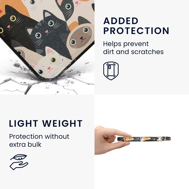 Laptop, Telefoane si Tablete - Ebook reader si accesorii - Accesorii eBook Reader - Husa pentru eBook Reader Kwmobile pentru Kobo Clara HD, inchidere magnetica, piele ecologica, multicolor - Infinity.ro