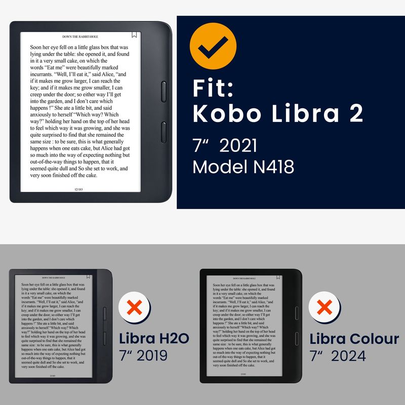 Laptop, Telefoane si Tablete - Ebook reader si accesorii - Accesorii eBook Reader - Husa pentru eBook Reader Kwmobile pentru Kobo Libra 2, inchidere magnetica, piele ecologica, maro - Infinity.ro