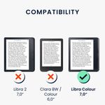 Laptop, Telefoane si Tablete - Ebook reader si accesorii - Accesorii eBook Reader - Husa pentru eBook Reader Kwmobile pentru Kobo Libra Colour, curea de mana, piele ecologica, multicolor - Infinity.ro