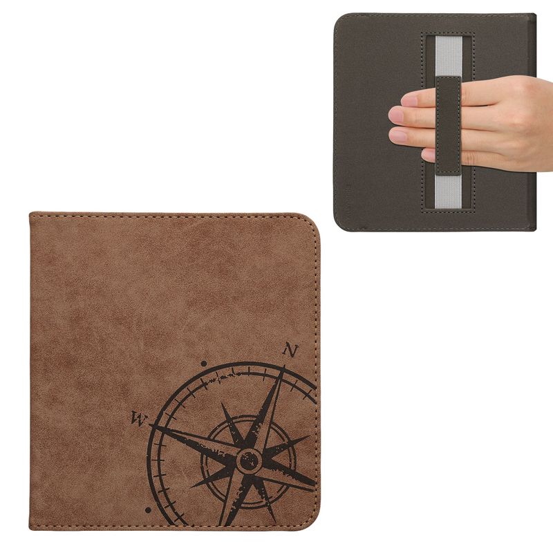 Laptop, Telefoane si Tablete - Ebook reader si accesorii - Accesorii eBook Reader - Husa pentru eBook Reader Kwmobile pentru Kobo Libra 2, inchidere magnetica, piele ecologica, maro - Infinity.ro