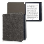 Laptop, Telefoane si Tablete - Ebook reader si accesorii - Accesorii eBook Reader - Husa pentru eBook Reader Kwmobile pentru Kobo Libra Colour, inchidere magnetica, fetru, textil, gri - Infinity.ro
