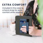 Laptop, Telefoane si Tablete - Ebook reader si accesorii - Accesorii eBook Reader - Husa pentru eBook Reader Kwmobile pentru Kobo Libra Colour, inchidere magnetica, piele ecologica, albastru, gri - Infinity.ro