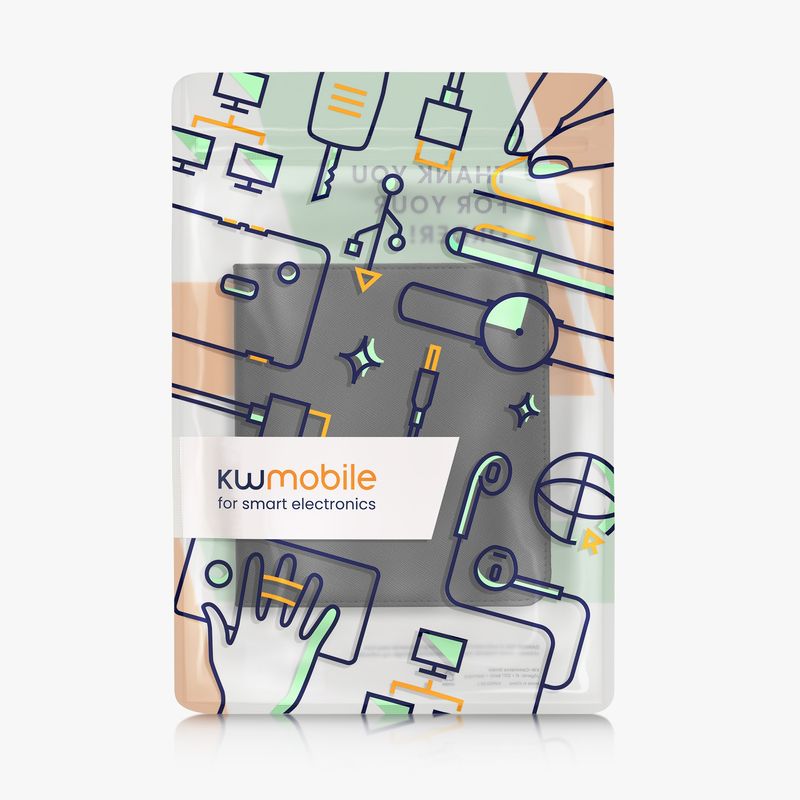 Laptop, Telefoane si Tablete - Ebook reader si accesorii - Accesorii eBook Reader - Husa pentru eBook Reader Kwmobile pentru Kobo Libra Colour, inchidere magnetica, piele ecologica, negru - Infinity.ro