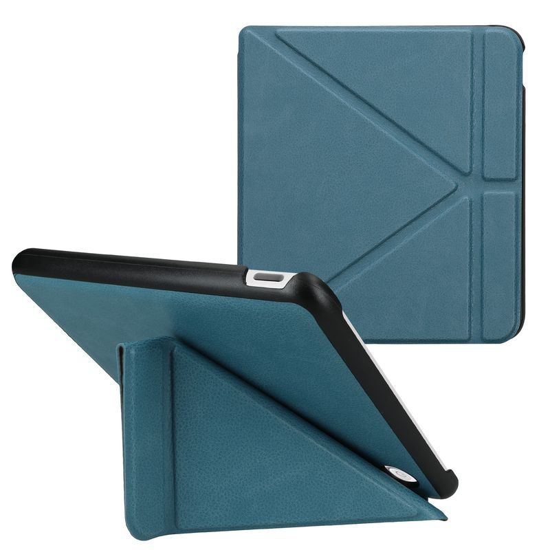 Laptop, Telefoane si Tablete - Ebook reader si accesorii - Accesorii eBook Reader - Husa pentru eBook Reader Kwmobile pentru Kobo Libra Colour, inchidere magnetica, piele ecologica, albastru - Infinity.ro