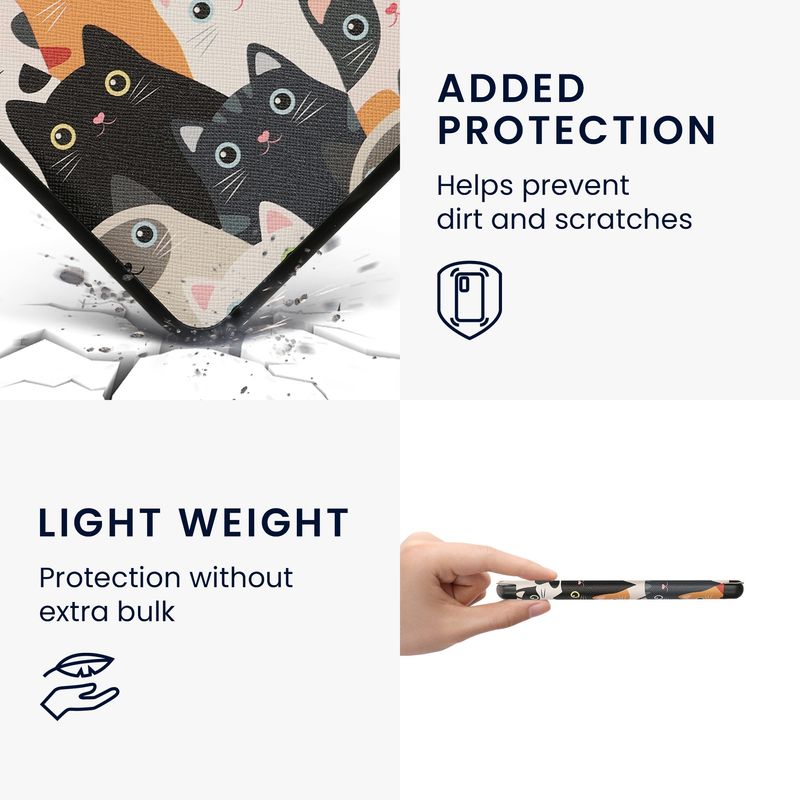 Laptop, Telefoane si Tablete - Ebook reader si accesorii - Accesorii eBook Reader - Husa pentru eBook Reader Kwmobile pentru Kobo Libra Colour, inchidere magnetica, piele ecologica, multicolor - Infinity.ro