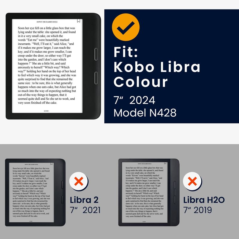 Laptop, Telefoane si Tablete - Ebook reader si accesorii - Accesorii eBook Reader - Husa pentru eBook Reader Kwmobile pentru Kobo Libra Colour, inchidere magnetica, piele ecologica, verde inchis, gri - Infinity.ro