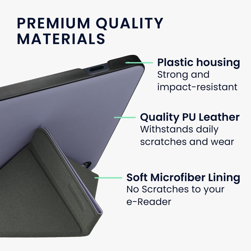 Laptop, Telefoane si Tablete - Ebook reader si accesorii - Accesorii eBook Reader - Husa pentru eBook Reader Kwmobile pentru Kobo Sage, inchidere magnetica, piele ecologica, mov - Infinity.ro