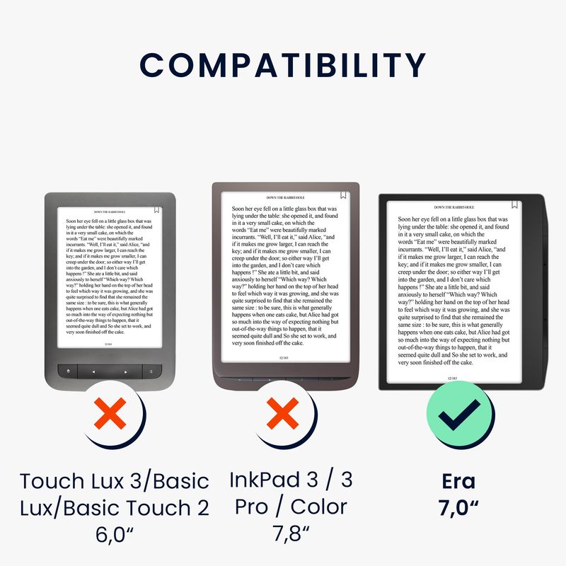 Laptop, Telefoane si Tablete - Ebook reader si accesorii - Accesorii eBook Reader - Husa pentru eBook Reader Kwmobile pentru PocketBook Era, Era Color, inchidere magnetica, piele ecologica, maro - Infinity.ro