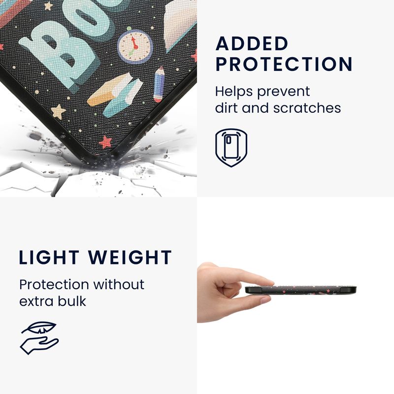 Laptop, Telefoane si Tablete - Ebook reader si accesorii - Accesorii eBook Reader - Husa pentru eBook Reader Kwmobile pentru Tolino Shine 3, inchidere magnetica, piele ecologica, multicolor - Infinity.ro