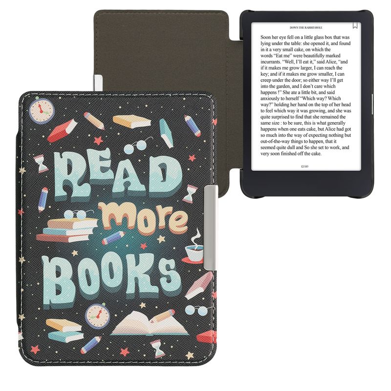 Laptop, Telefoane si Tablete - Ebook reader si accesorii - Accesorii eBook Reader - Husa pentru eBook Reader Kwmobile pentru Tolino Shine 3, inchidere magnetica, piele ecologica, multicolor - Infinity.ro