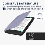 Laptop, Telefoane si Tablete - Ebook reader si accesorii - Accesorii eBook Reader - Husa pentru eBook Reader Kwmobile pentru Tolino Shine 3, inchidere magnetica, piele ecologica, mov - Infinity.ro