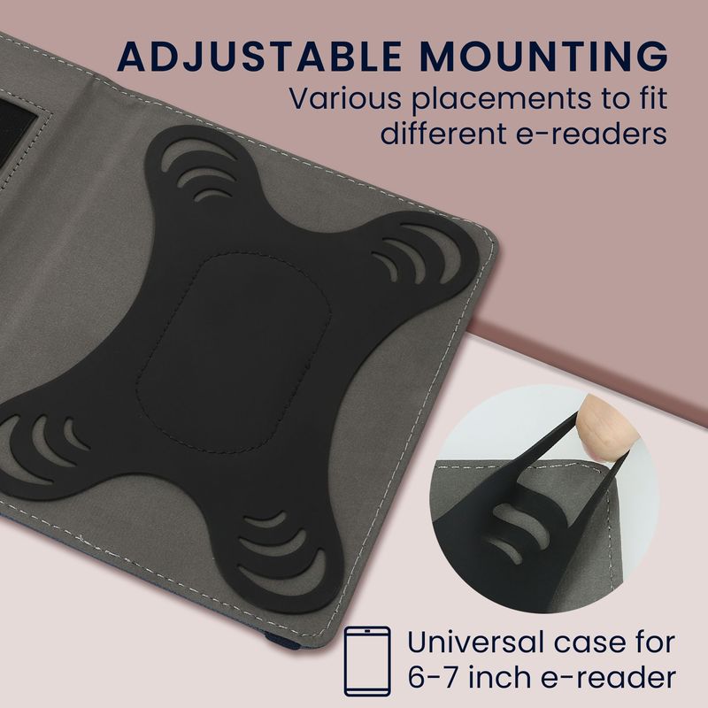 Laptop, Telefoane si Tablete - Ebook reader si accesorii - Accesorii eBook Reader - Husa pentru eBook Reader Kwmobile, functie stand, piele ecologica, albastru - Infinity.ro