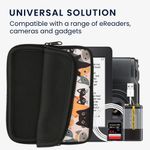 Laptop, Telefoane si Tablete - Ebook reader si accesorii - Accesorii eBook Reader - Husa pentru eBook Reader Kwmobile, curea de mana, protectie la socuri, neopren, portocaliu, negru - Infinity.ro