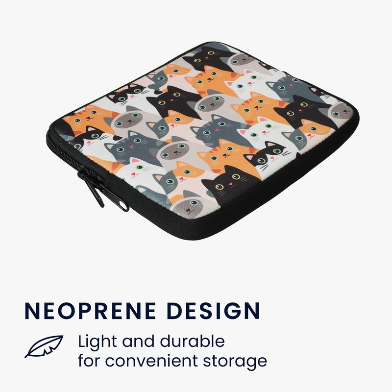 Laptop, Telefoane si Tablete - Ebook reader si accesorii - Accesorii eBook Reader - Husa pentru eBook Reader Kwmobile, curea de mana, protectie la socuri, neopren, portocaliu, negru - Infinity.ro