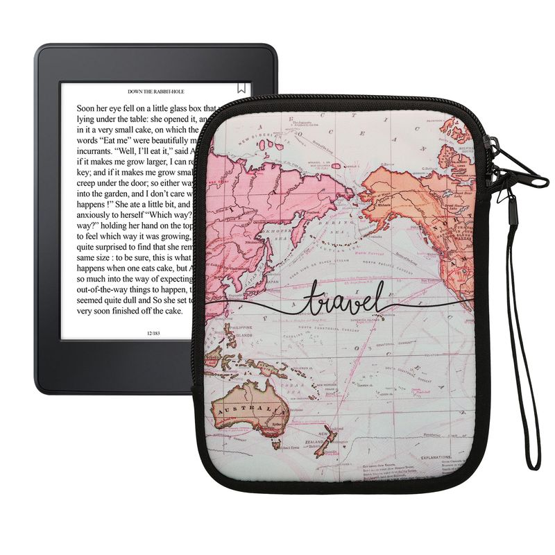 Laptop, Telefoane si Tablete - Ebook reader si accesorii - Accesorii eBook Reader - Husa pentru eBook Reader Kwmobile, curea de mana, protectie la socuri, neopren, multicolor - Infinity.ro