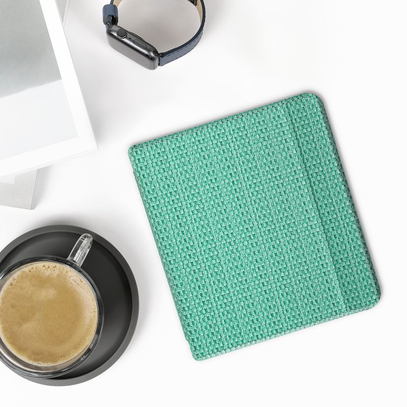 Laptop, Telefoane si Tablete - Ebook reader si accesorii - Accesorii eBook Reader - Husa pentru eBook Reader Kwmobile pentru Tolino Vision 6, inchidere magnetica, PVC, verde - Infinity.ro