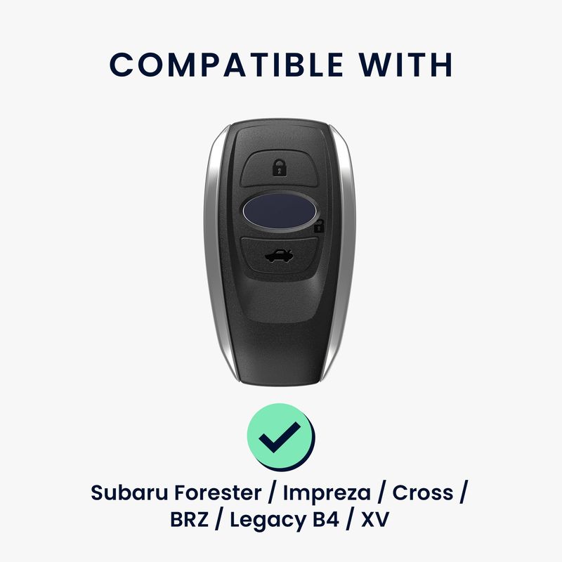 Auto si Moto - Electronice auto - Accesorii electronice auto - Husa pentru cheie auto Kwmobile pentru Subaru Forester, Impreza, Cross, BRZ, anti-alunecare, TPU, transparent - Infinity.ro
