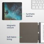 Laptop, Telefoane si Tablete - Ebook reader si accesorii - Accesorii eBook Reader - Husa pentru eBook Reader Kwmobile pentru Amazon Kindle Scribe (2024), inchidere magnetica, piele ecologica, multicolor - Infinity.ro