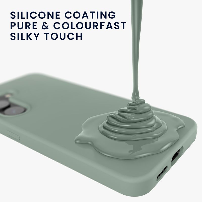 Laptop, Telefoane si Tablete - Telefoane mobile si accesorii - Accesorii Telefoane - Huse telefoane - Husa Kwmobile pentru Samsung Galaxy S25, incarcare wireless, anti-alunecare, silicon, verde - Infinity.ro