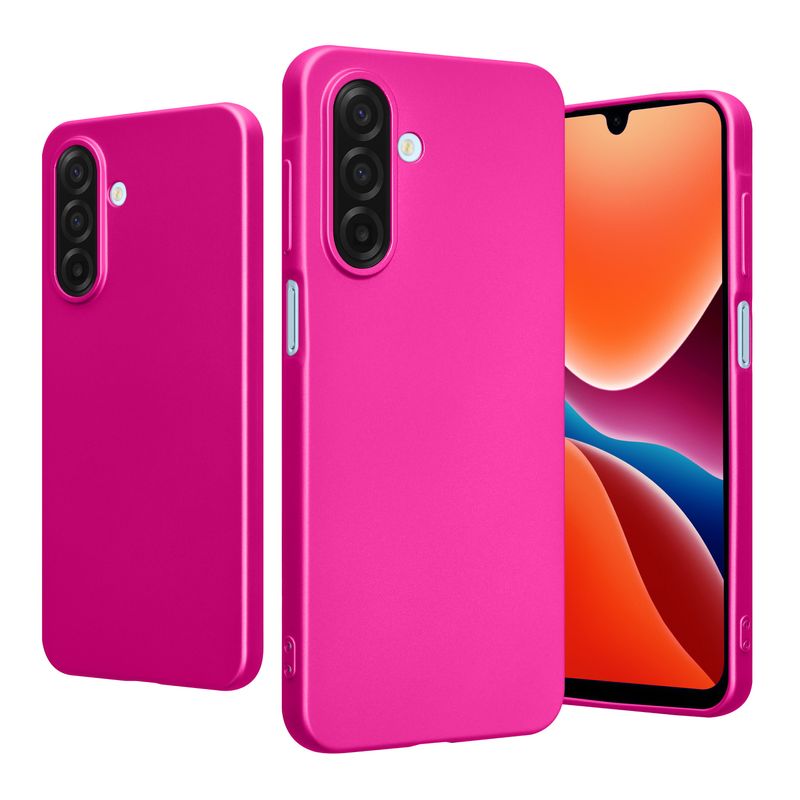 Laptop, Telefoane si Tablete - Telefoane mobile si accesorii - Accesorii Telefoane - Huse telefoane - Husa Kwmobile pentru Samsung Galaxy A17 4G/5G, anti-alunecare, silicon, roz - Infinity.ro