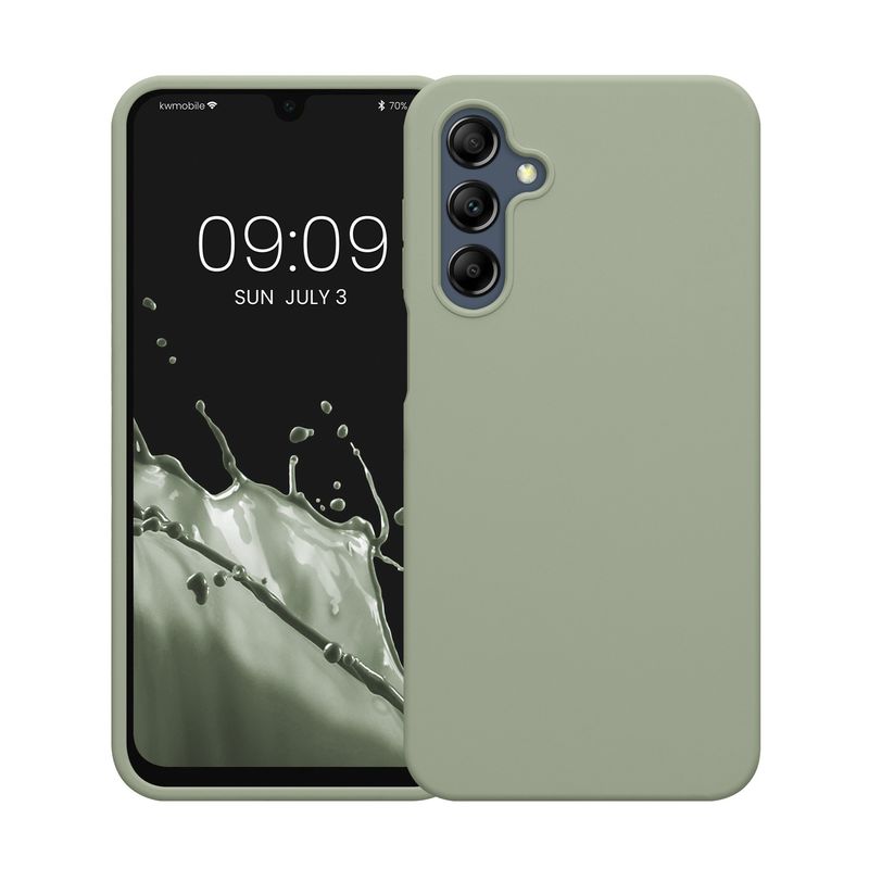 Laptop, Telefoane si Tablete - Telefoane mobile si accesorii - Accesorii Telefoane - Huse telefoane - Husa Kwmobile pentru Samsung Galaxy A16 5G, incarcare wireless, silicon, verde, TPU - Infinity.ro
