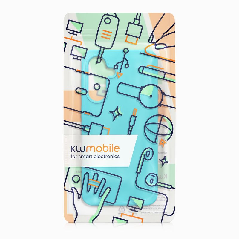Laptop, Telefoane si Tablete - Telefoane mobile si accesorii - Accesorii Telefoane - Huse telefoane - Husa Kwmobile pentru Samsung Galaxy A56 5G, incarcare wireless, silicon, albastru glaciar - Infinity.ro
