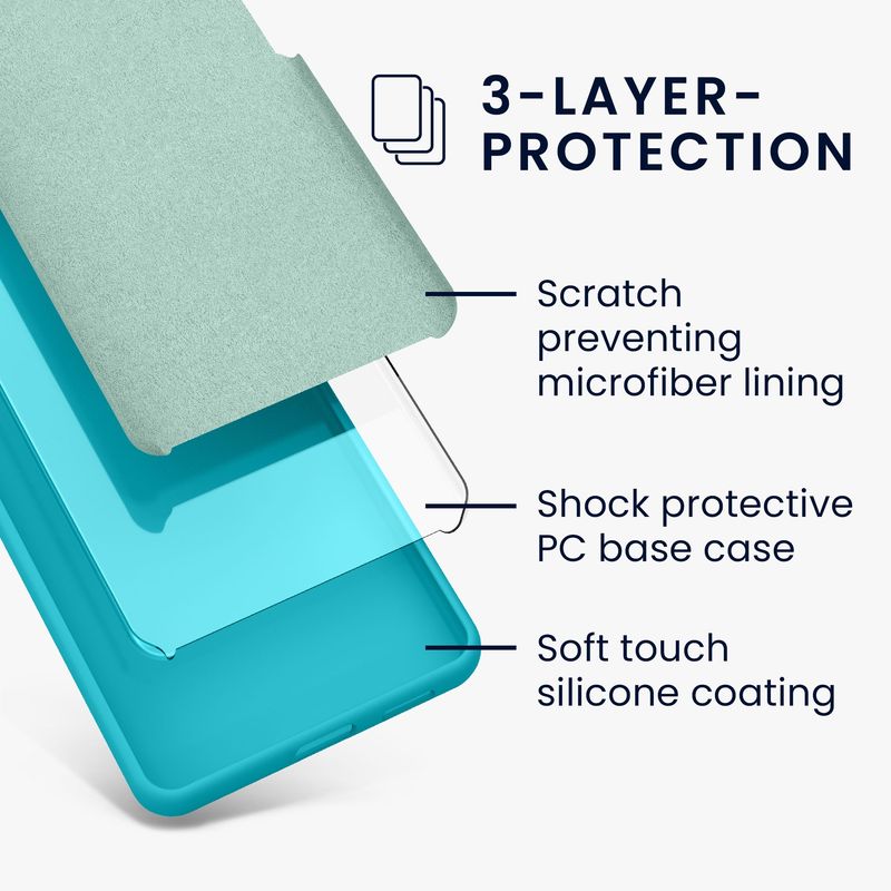 Laptop, Telefoane si Tablete - Telefoane mobile si accesorii - Accesorii Telefoane - Huse telefoane - Husa Kwmobile pentru Samsung Galaxy A56 5G, incarcare wireless, silicon, albastru glaciar - Infinity.ro